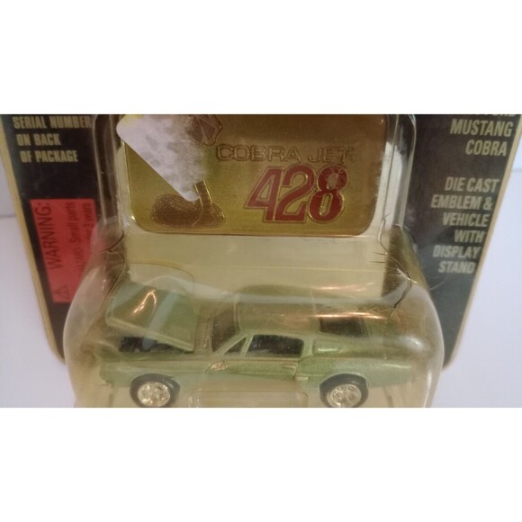 Racing Champions Mint 1968 Ford Mustang Cobra 1:58 Diecast Issue #50 Blue - Picture 3 of 6